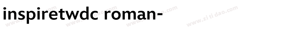 inspiretwdc roman字体转换